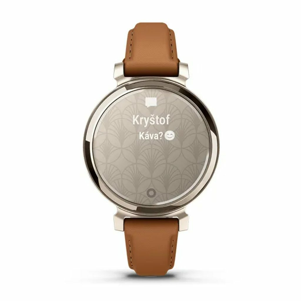 Смарт-часы Garmin Lily 2 Classic Cream Gold with Tan Leather Band, 010-02839-02