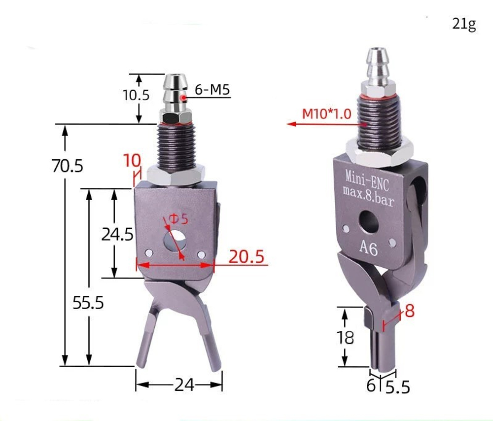 Mini-enc-a6 inner support fixture