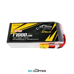 АКБ Gens Ace Tattu NMC 17000mAh 22.2V 5C 6S1P G-Tech Semi-solid state Lipo battery (полутвердотельная) 270Wh/kg XT90S-F