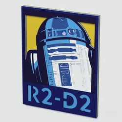 3D Картина по номерам из дерева R2-D2;, 23x30 см