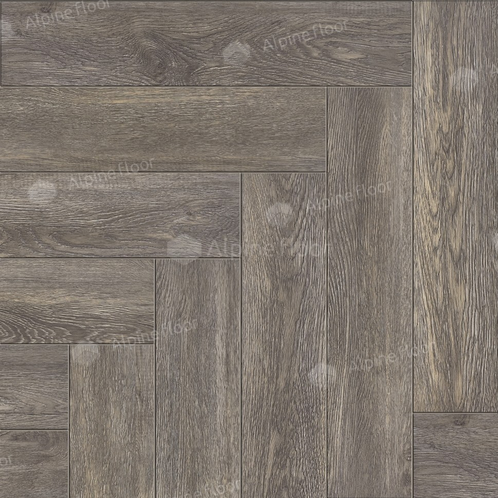 Напольные покрытия Екатеринбург. MAXIPOL: Кварцвиниловая плитка Alpine Floor Parquet LVT ДУБ Грей ECO 16-8