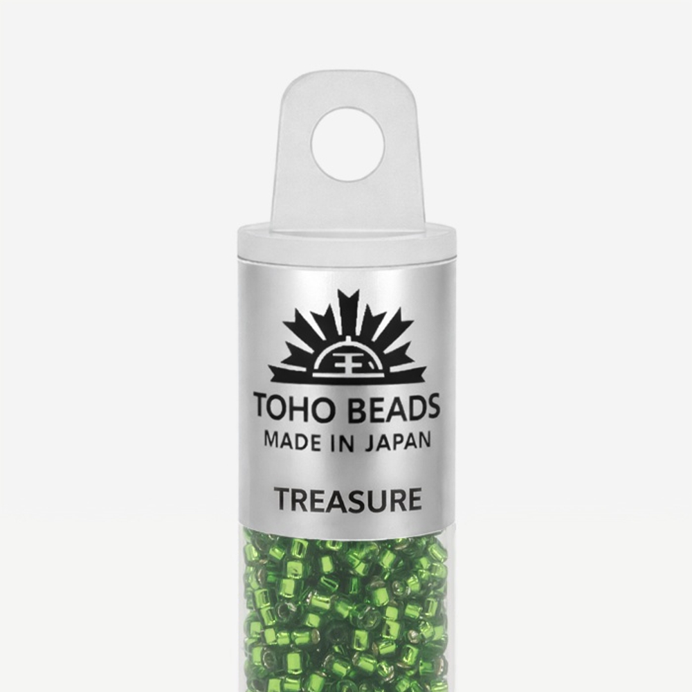 Японский бисер TOHO Treasure (№27), с внутренним серебрением, прозрачный