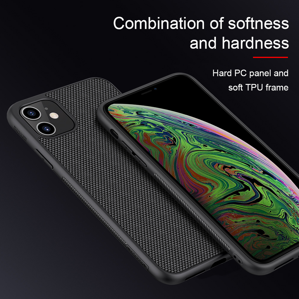 Тонкий текстурный чехол из нейлонового волокна от Nillkin для iPhone 11, серия Textured Case