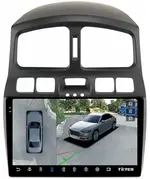 Магнитола для Hyundai Santa Fe 2000-2013 - Teyes CC3-2K-360 на Android 10, Быстрая, 2K QLED, CarPlay, 4G SIM-слот, 4 камеры в комплекте
