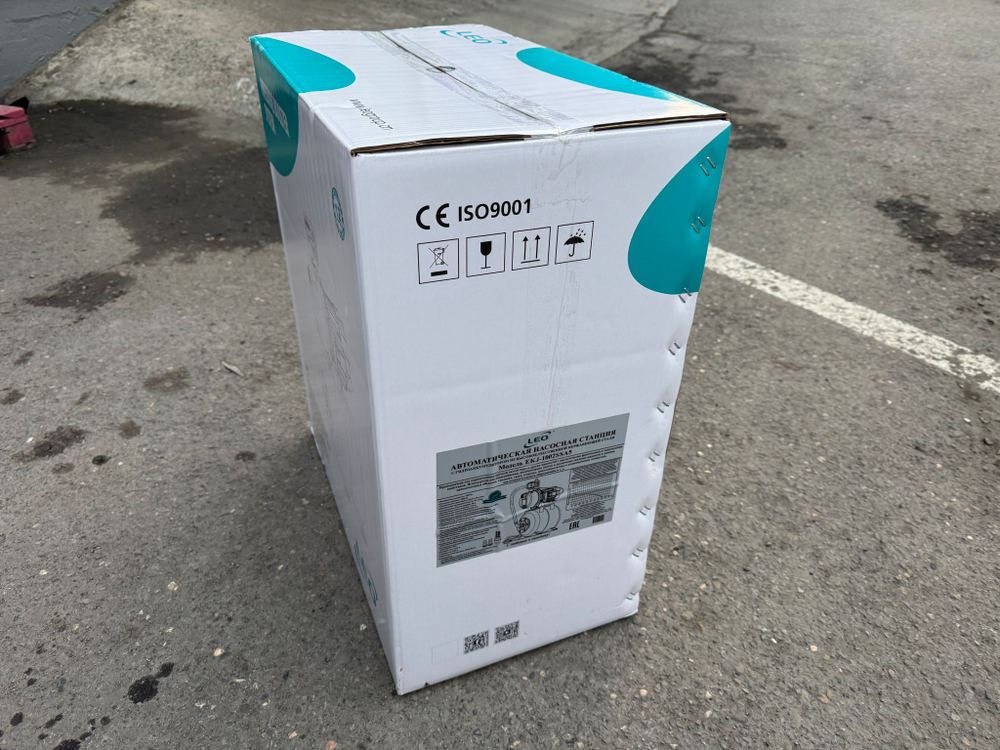 Станция насосная "LEO" EKJ-1002SSA5 с баком 24CTS из нержавеющей стали