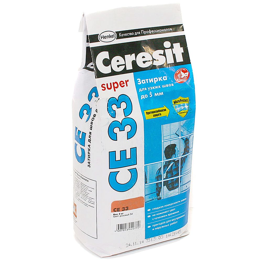 Затирка для швов CERESIT CE33 2кг