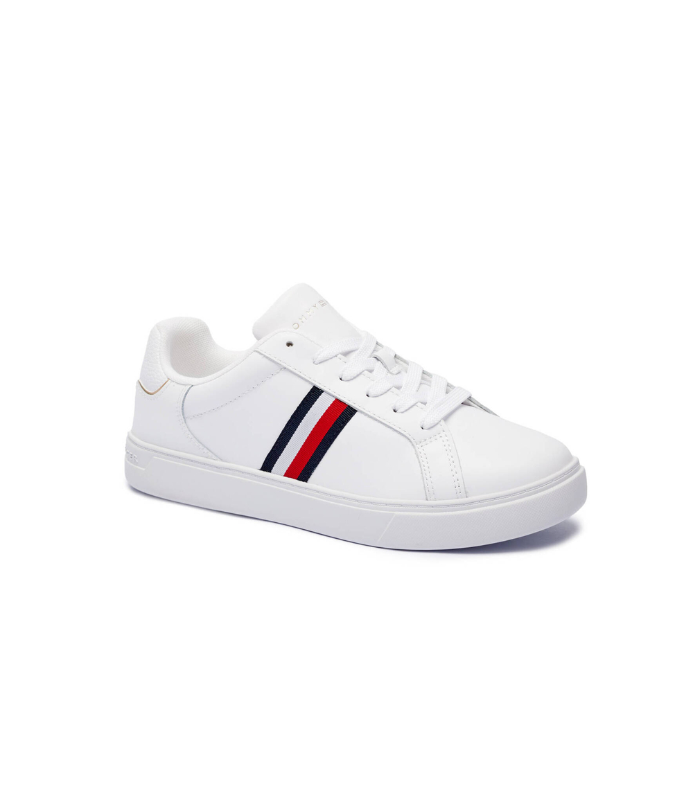 Кожаные кроссовки Tommy Hilfiger - белый(FW0FW08001)