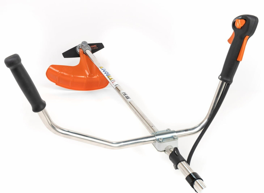 Триммер STIHL FS55 GBS, бензиновый, 2MIX 2х-тактн 0,75кВт 1л.с T-образная, лямка, нож, без катушки