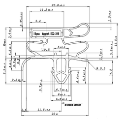 Уплотнитель для холодильного стола CORECO 630*650 мм (010А АНАЛОГ)
