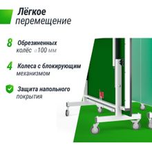 Профессиональный теннисный стол UNIX Line 25 мм MDF зеленый