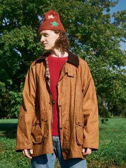 Шапка Jacob Cro Mohair Stars "Brown"