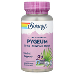 Solaray, Vital Extracts, африканская слива, 50 мг, 60 растительных капсул