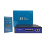 ST-S46POE (2М/65W/А) PRO, Источник питания Switch POE 4-х портовый