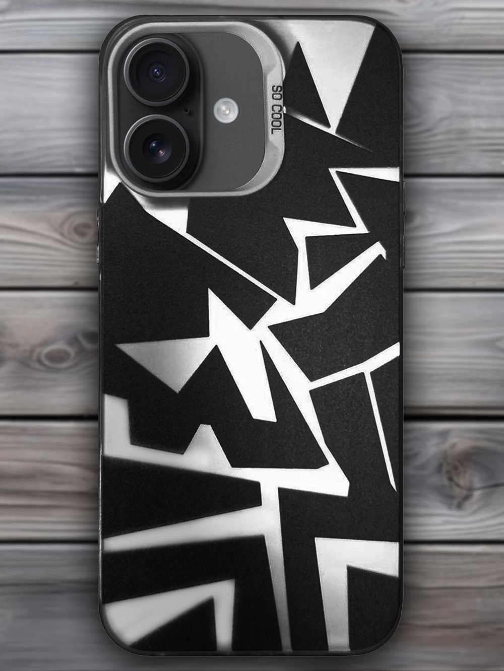 Дизайнерский чехол из пластика для IPHONE 16 с усиленной защитой камеры и глянцем