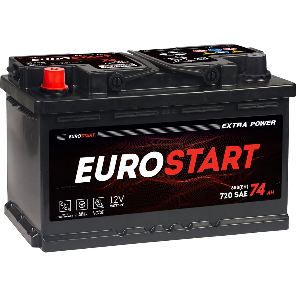 EUROSTART Extra Power 74Ah L+ (низкий)