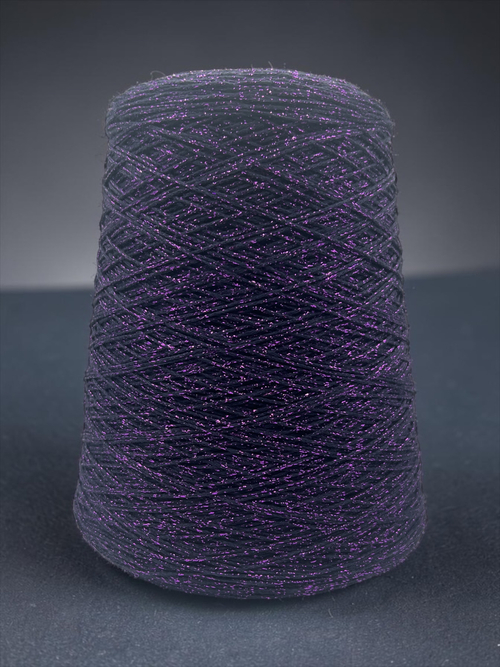 Бобинная пряжа Cotton Lurex (Notte)