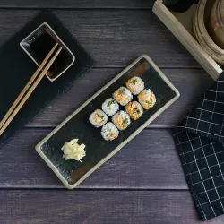 Блюдо прямоугольное 28,4*11,4 см h2,2 см Dark Matt Panasia P.L. Proff Cuisine