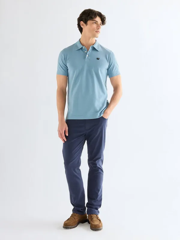 Поло мужское WRANGLER POLO SHIRT CAPTAINS BLUE