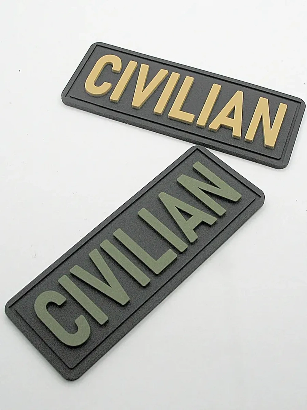 Шеврон с липучкой "CIVILIAN" Гражданский, штатский, мирный
