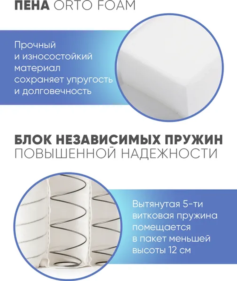 Матрас Sontery by Askona Prime Top 160x200х18, средний/средний