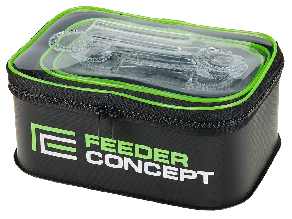 Набор емкостей для прикормки и насадки с крышками Feeder Concept EVA, 3 шт