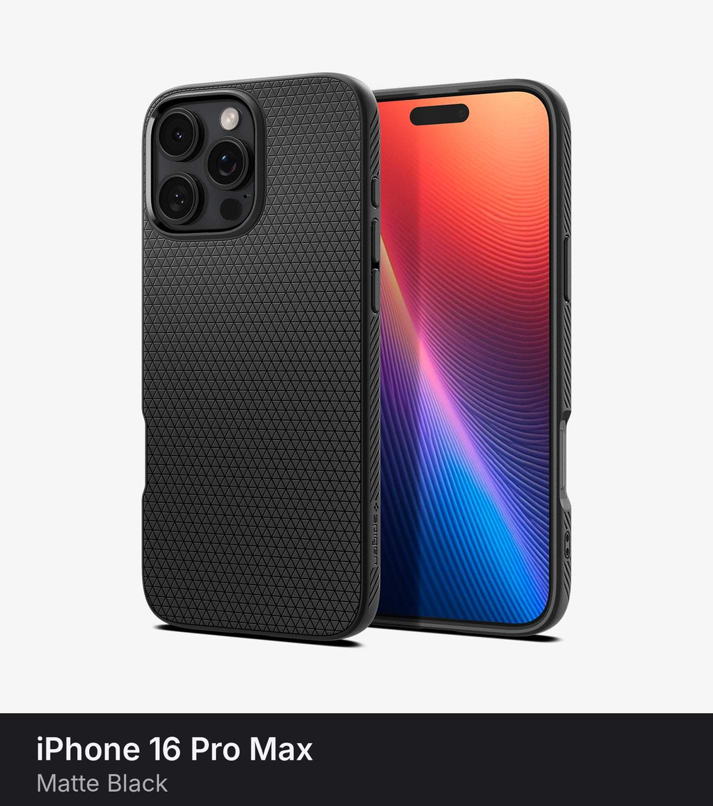 Чехол Spigen Liquid Air для iPhone 16 Pro Max Matte Black