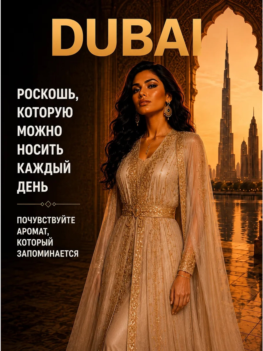 Духи женские стойкие Dubai арабские со шлейфом (10 мл.)