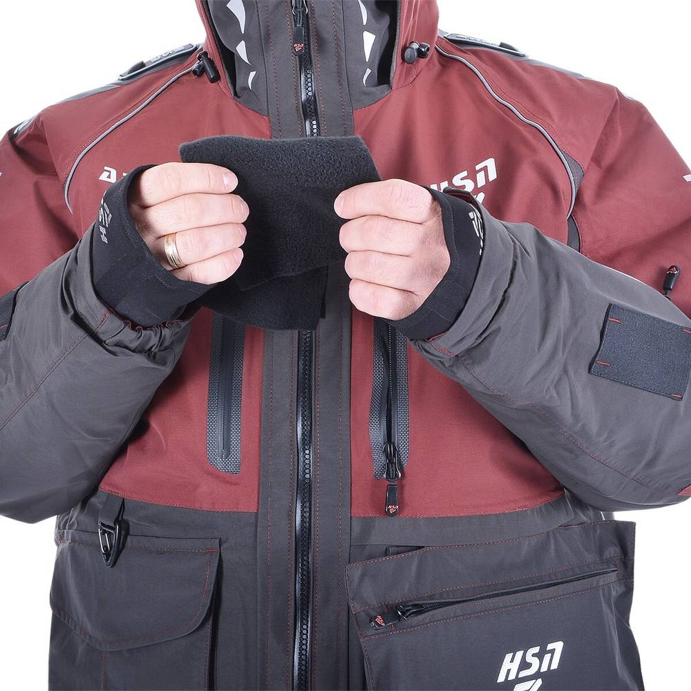 Костюм-поплавок мужской зимний "Rescuer VI prosport"-40, hardguard, махагон, ХСН