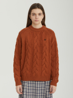 Женский Свитер Cable Knit Mock Neck