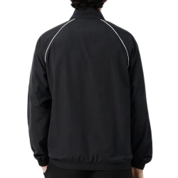 Мужская теннисная куртка Lacoste Sport Water-Repellent Trim Accent Track - black/white