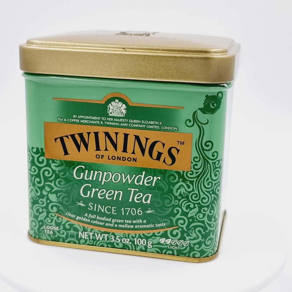 Чай зеленый Twinings Gunpowder байховый листовой жестяная банка 100 г (из Финляндии)