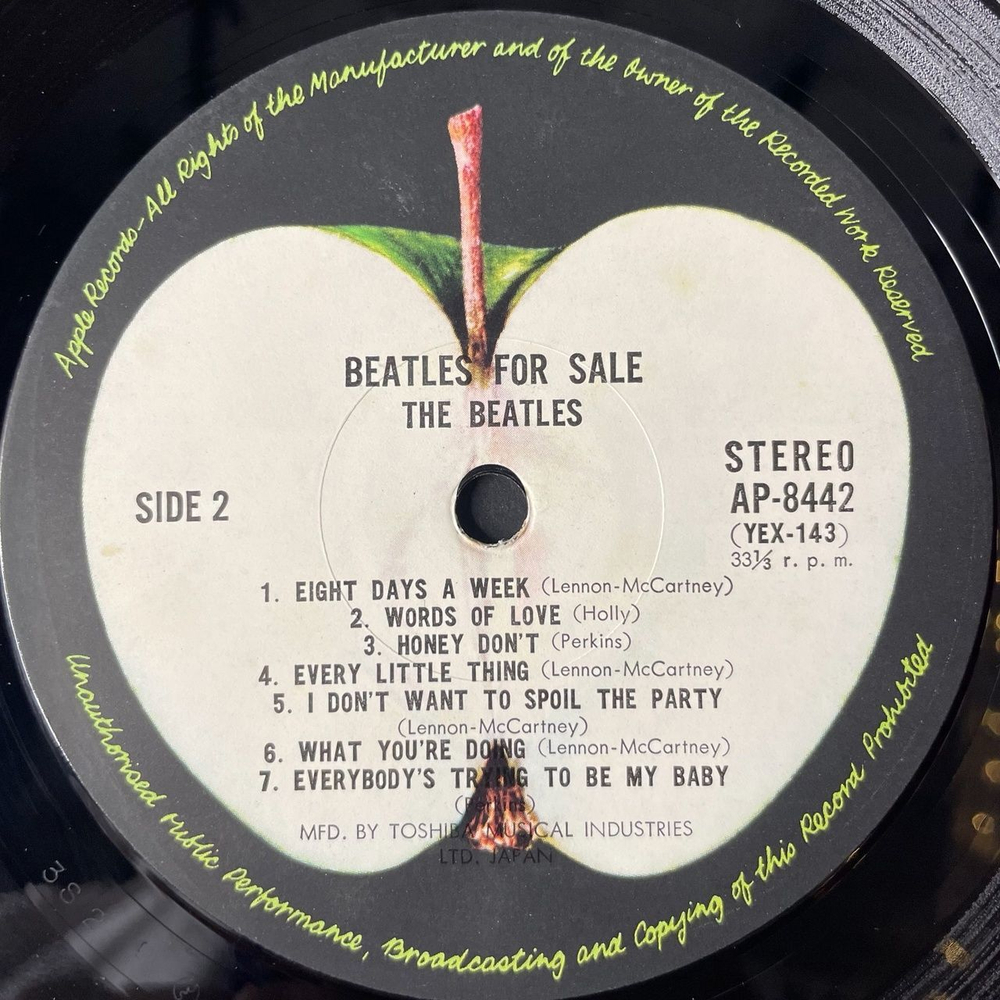 Винтажная виниловая пластинка LP The Beatles For Sa le (Japan 1973) (No Obi)