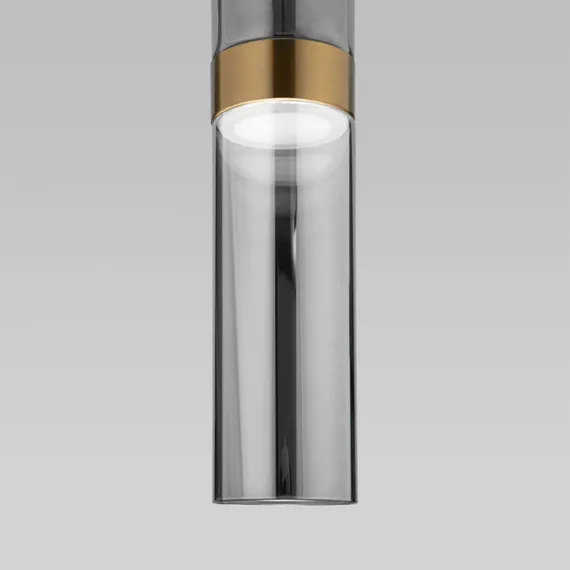 Подвесной светильник Lumen 50244/1 LED латунь/дымчатый Eurosvet