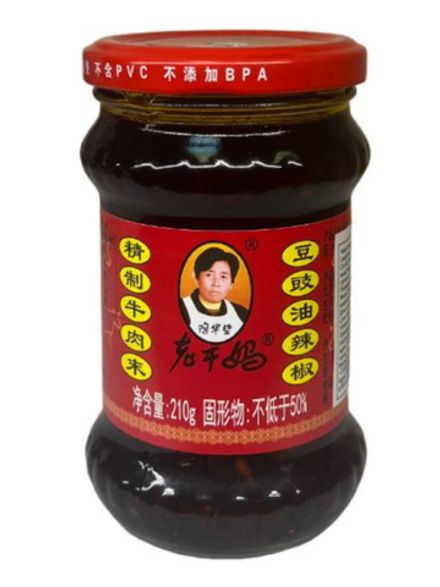 Соус Lao Gan Ma чили темпе с говядиной, 210 г