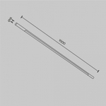 Модульный светильник Maytoni Basis C100CL-L1000-24W3-6K-BS