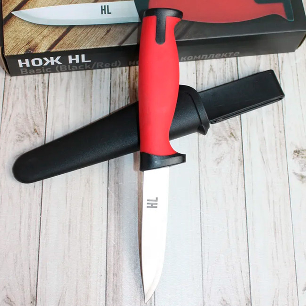 НАБОР НОЖЕЙ HL UNIVERSAL BLACK+RED КЛИНОК 10см VT204-C