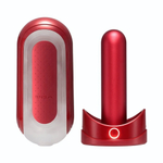 Красный мастурбатор Flip Zero Red & Warmer с подогревом (Цвет: красный)