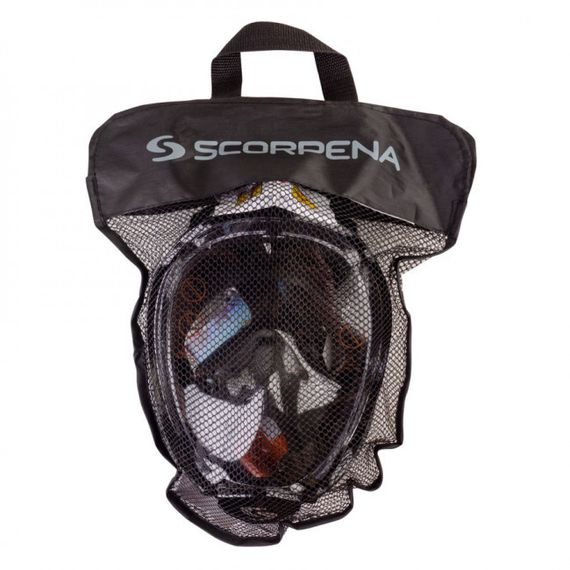 Маска полнолицевая Scorpena Swim большая чёрная