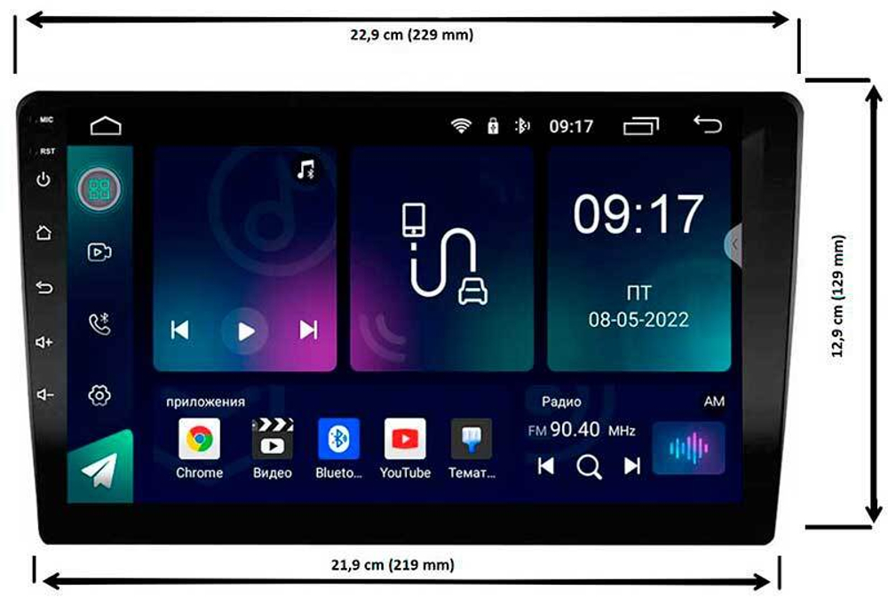 Topway TS18 3+32GB 8 ядер для Honda Fit 2007-2014