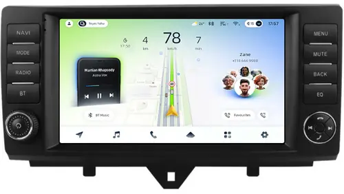 Магнитола для Smart ForTwo W451 2012-2015 (рамка с крутилками и кнопками) - Teyes CC4L-DTS монитор 9" IPS, Android 14, Быстрая, Snapdragon 662, CarPlay, 4G SIM-слот