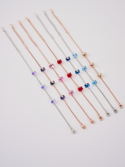 Браслет Миражи с голубыми кристаллами Swarovski