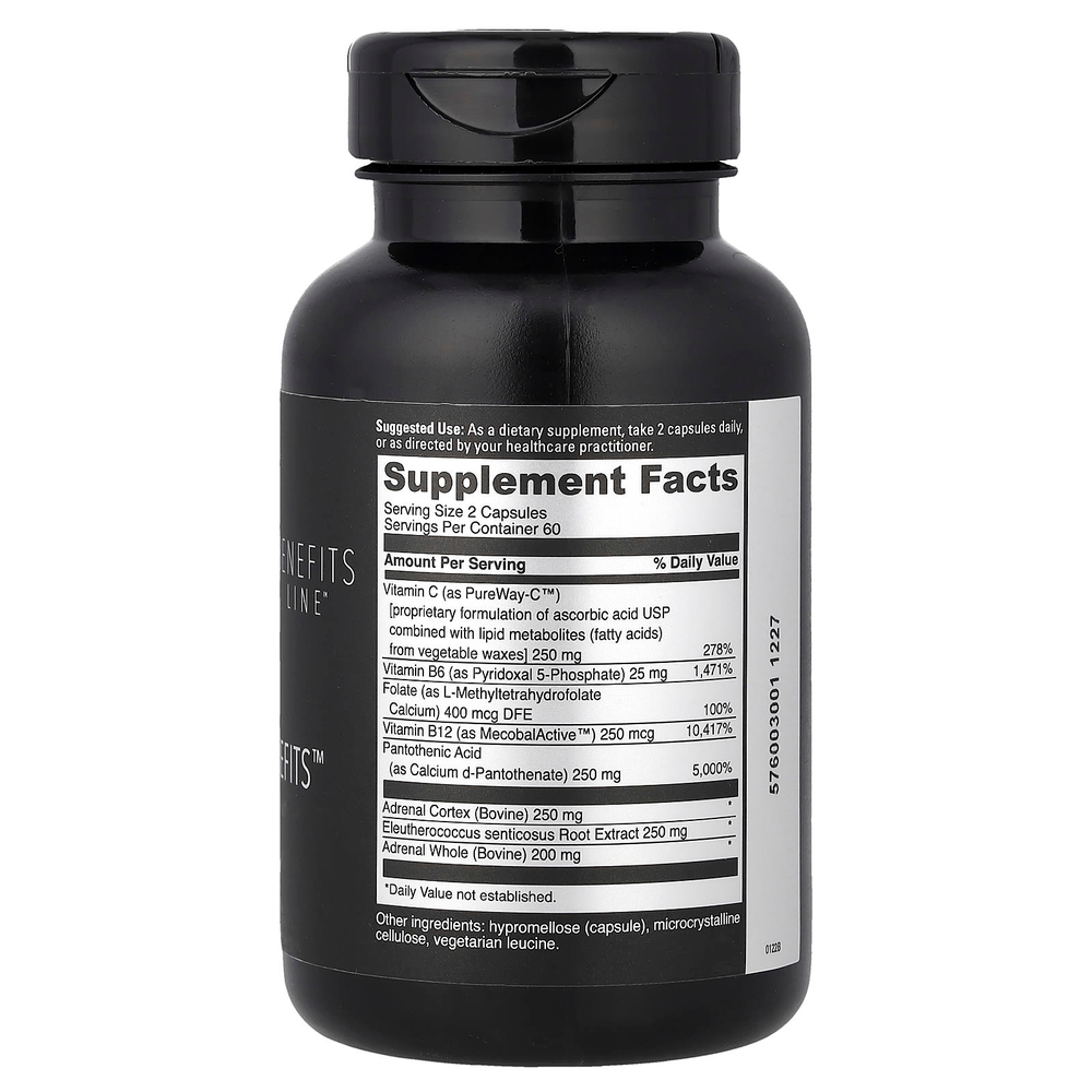 DaVinci Laboratories, Benefits Line, Adrenal Benefits, 120 капсул