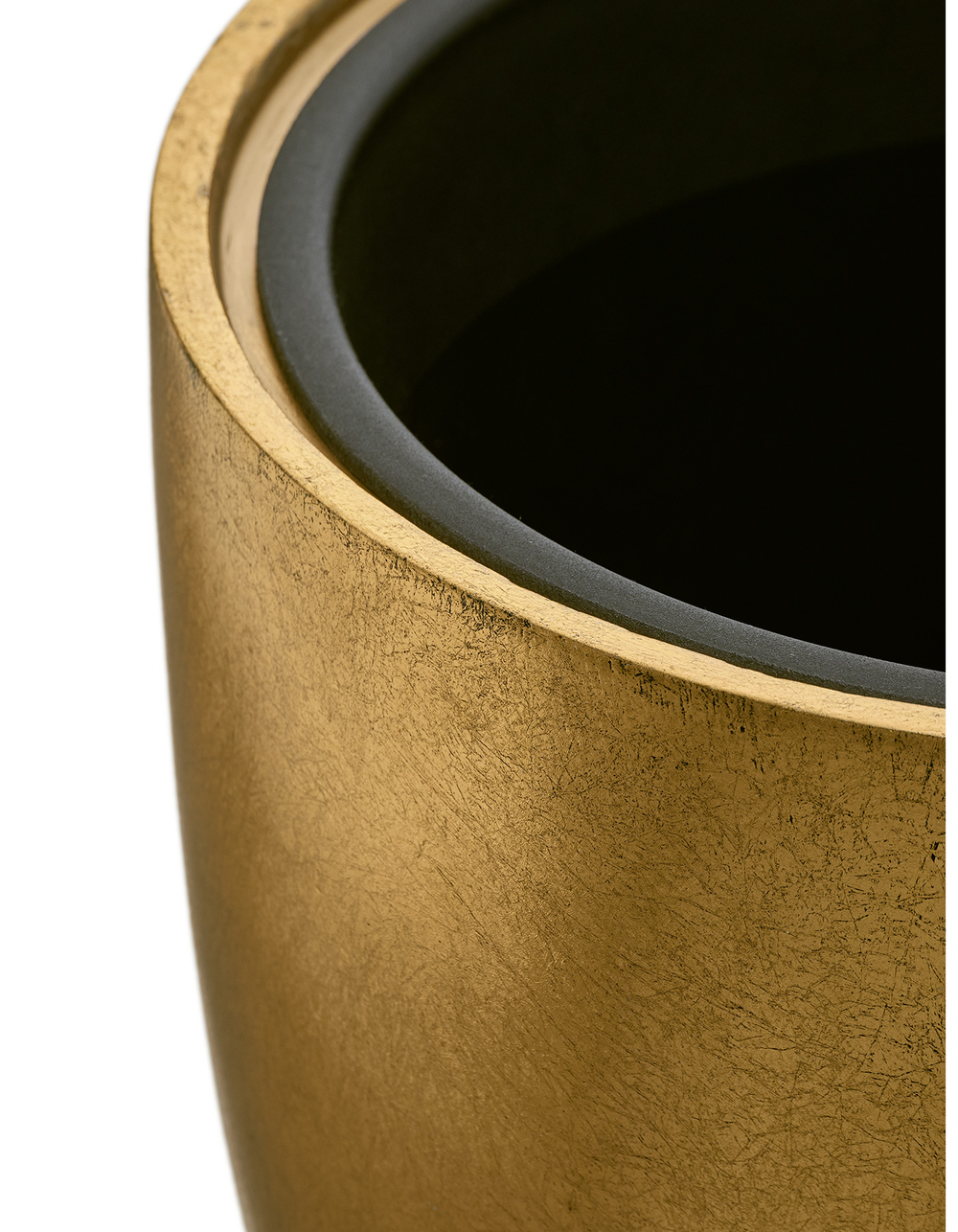 Кашпо TREEZ Effectory Metal Округлый конус Сусальное золото в-47, д-50 см 41.3320-04-031-GLD-50