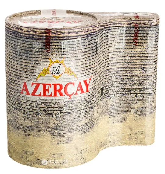 Azərçay "Qız Qalası" iri yarpaqlı qara çay, metal qutuda, 100 q.