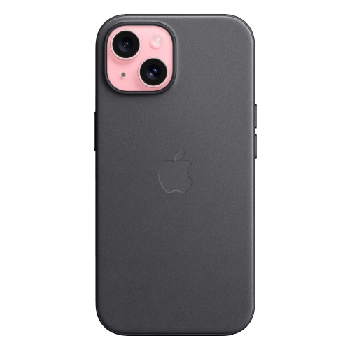 Тканевый чехол с поддержкой MagSafe Apple FineWoven Case для iPhone 15, Black (Черный)