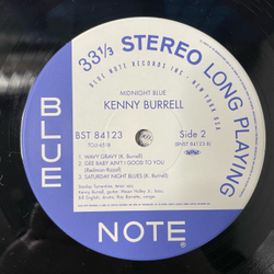 Винтажная виниловая пластинка LP Kenny Burrell Midnight Blue (Япония 2004) (Оби) Blue Note 65th Anniversary