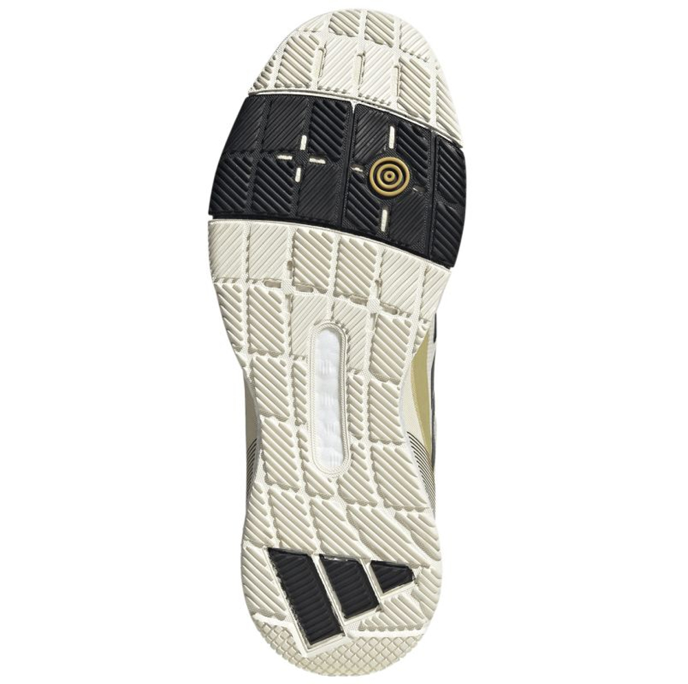 Мужские кросовки для Padel Adidas Crazyquick Boost Padel - white/core black/gold metallic