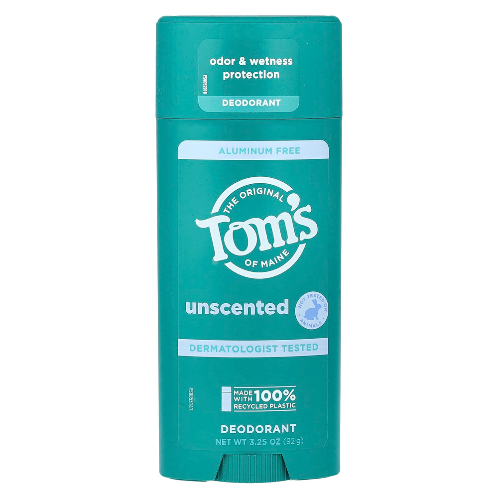 Tom's of Maine, дезодорант без алюминия, без запаха, 92 г (3,25 унции)