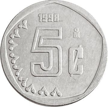 5 сентаво 1998 Мексика