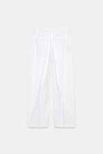 БРЮКИ ПРЯМОГО КРОЯ ИЗ СМЕСОВОГО ЛЬНА — ZARA